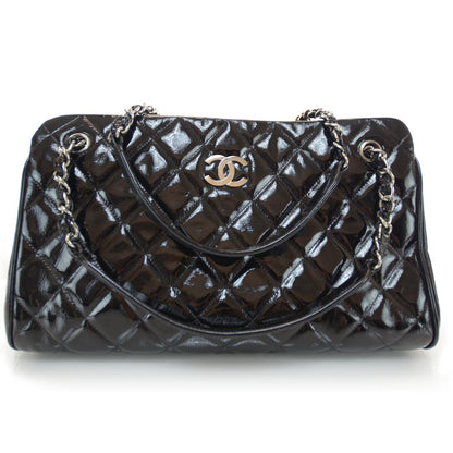 Chanel Patent Quilted Tote Black 1 of 8