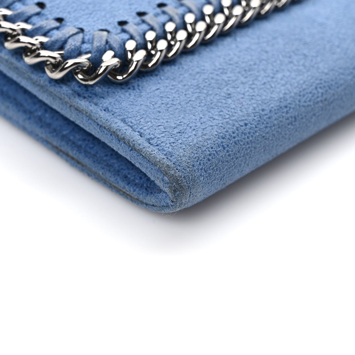 Shaggy Deer Falabella Flap Wallet Blue