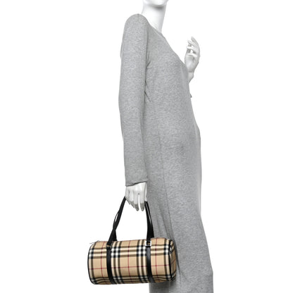 Burberry Nova Check Barrel Bag Black 2 of 17