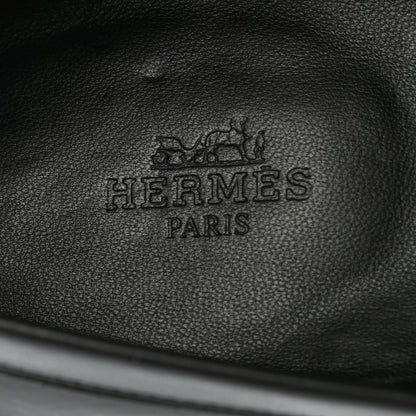 Hermes Calfskin Womens Destin Loafer 38.5 Black 8 of 9