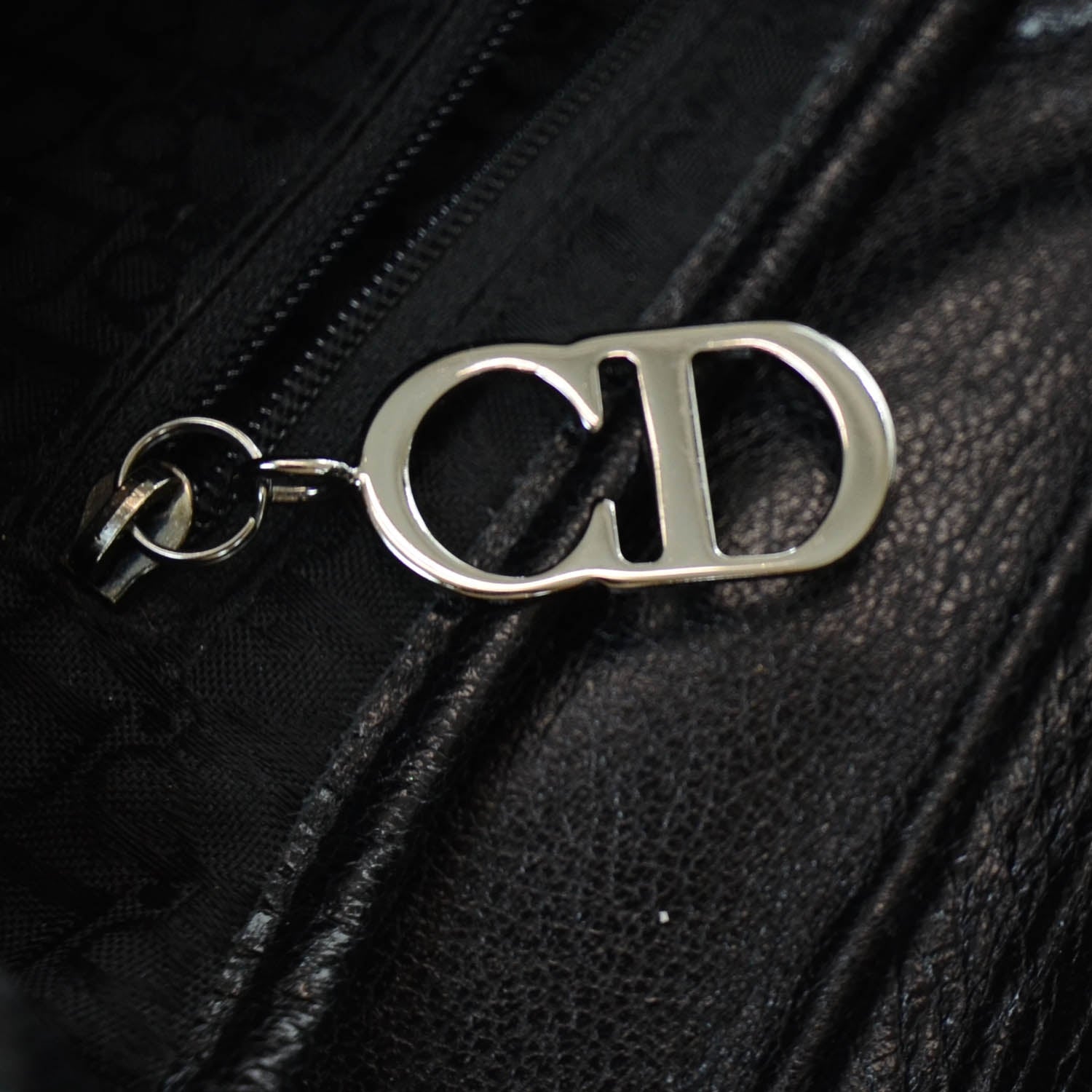 Christian Dior Leather Saddle Bag Black 11 of 11