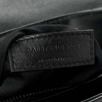 Saint Laurent Calfskin Y Quilted Monogram Monochrome Toy Loulou Crossbody Bag Black 8 of 11