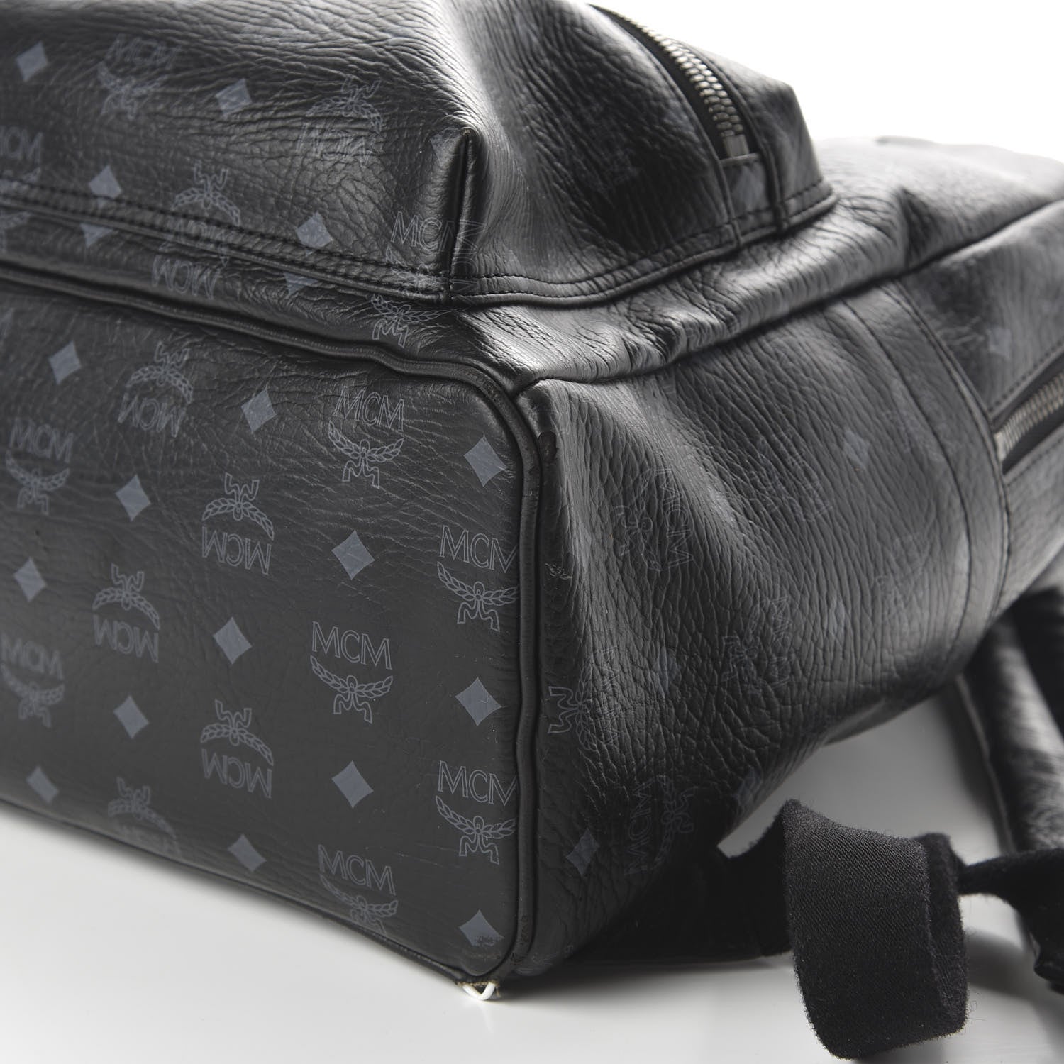 MCM Visetos Medium Stark Backpack Black 6 of 8