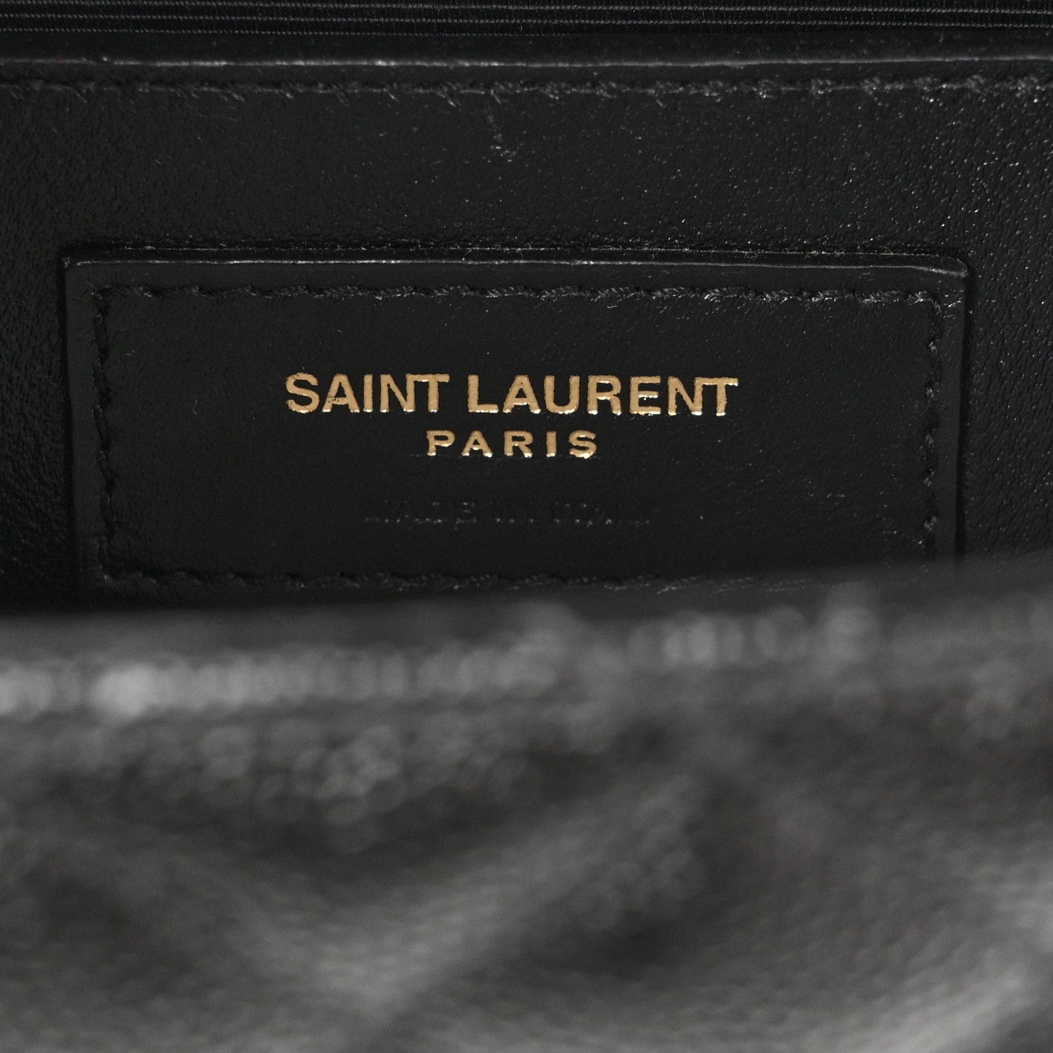 Saint Laurent Grain De Poudre Textured Mixed Matelasse Triquilt Medium Monogram Satchel Black 6 of 13