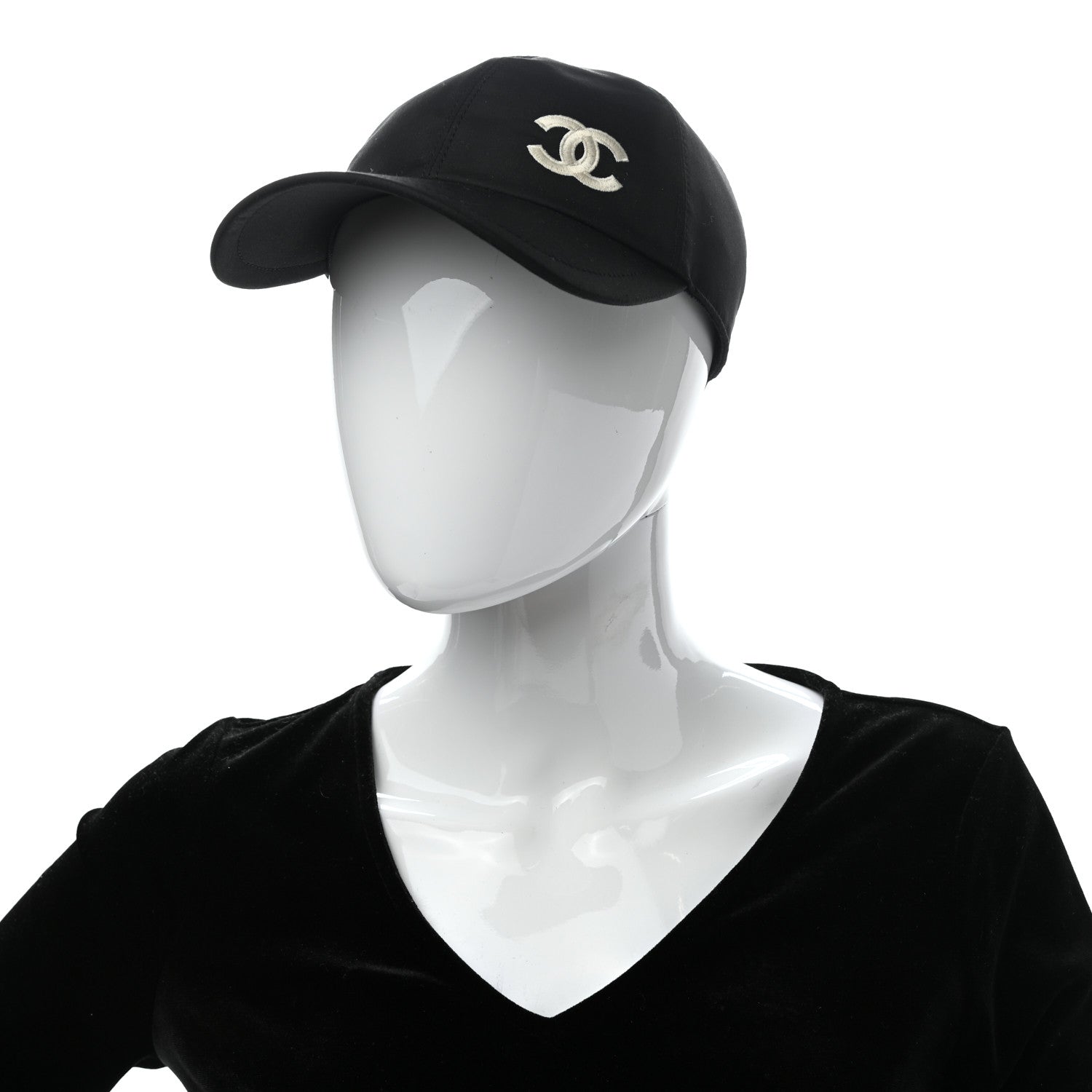 Chanel Cotton CC Cap Hat Black 2 of 8