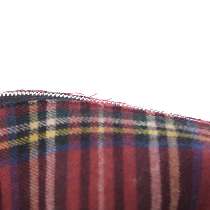 Loewe Wool Calfskin Mini Elephant Crossbody Bag Red Tartan 11 of 11