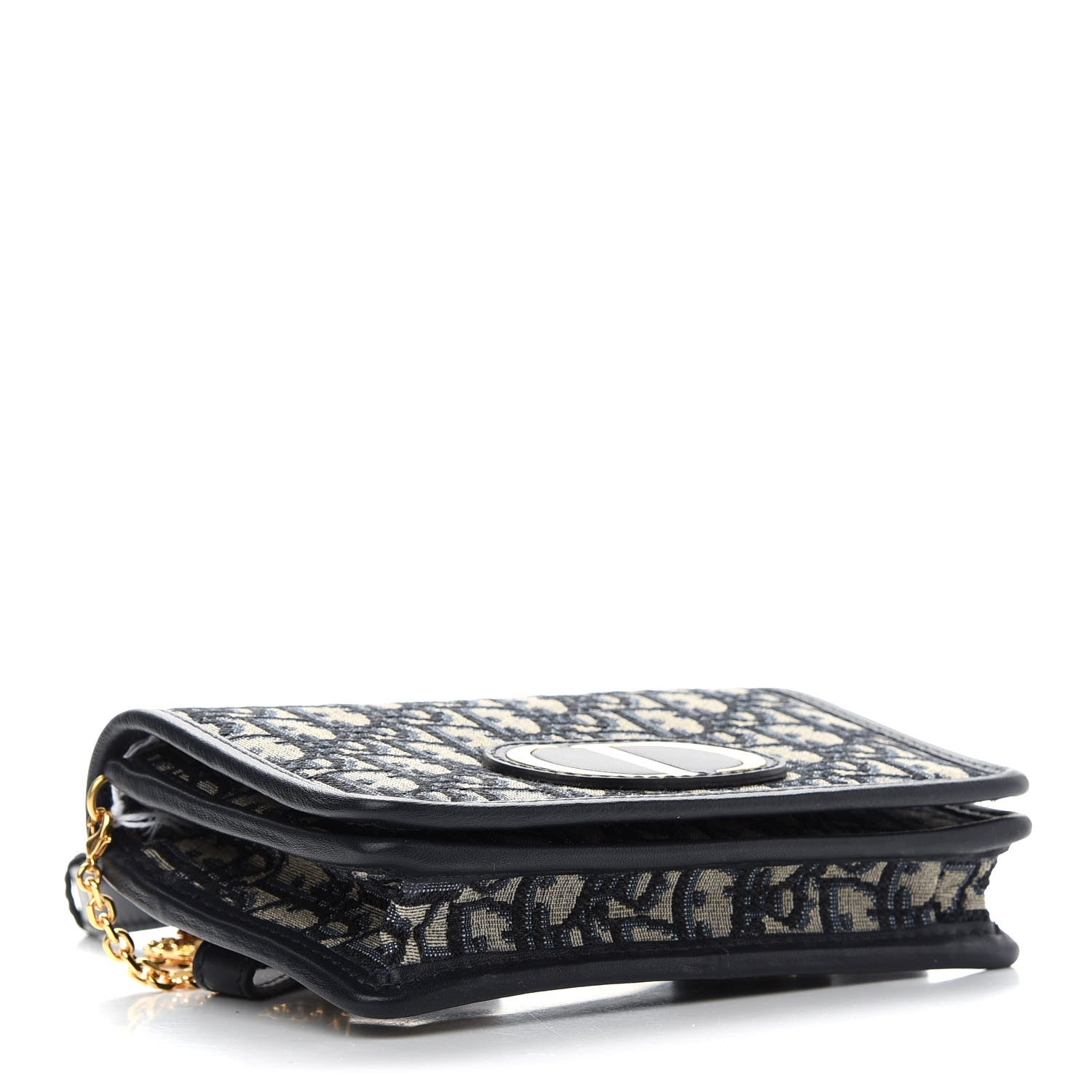 Christian Dior Oblique Montaigne 2-In-1 Pouch Blue 4 of 8