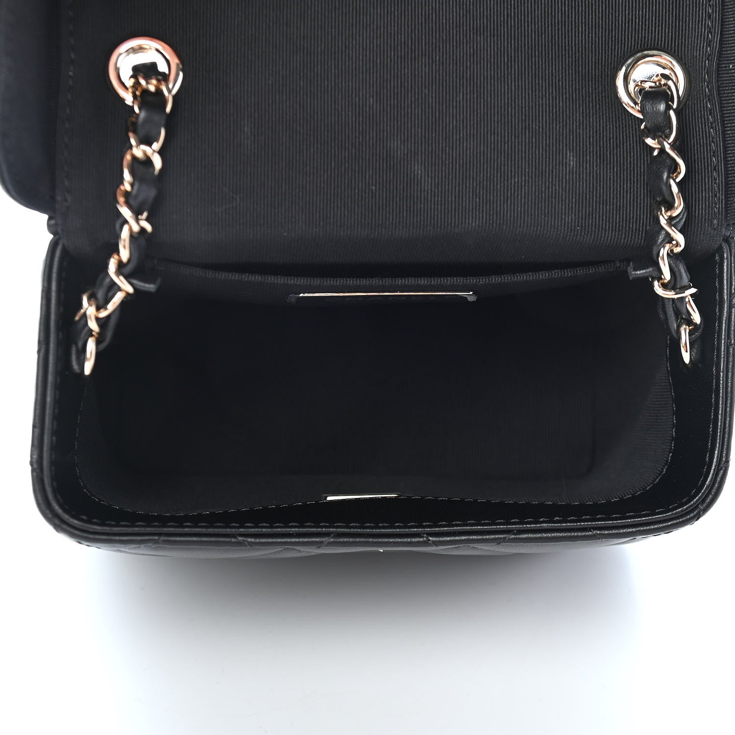 Chanel Lambskin Quilted Small Box Bag Black 5 of 13