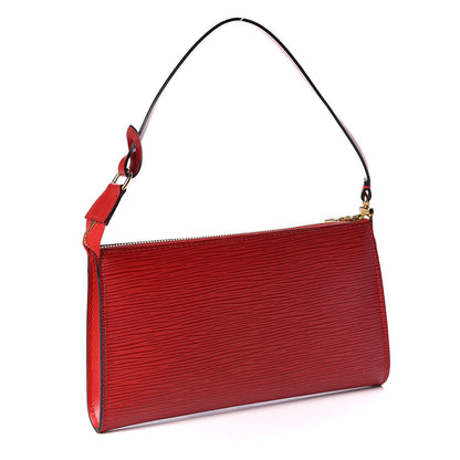 Louis Vuitton Epi Pochette Accessories 21 Castillan Red 2 of 8