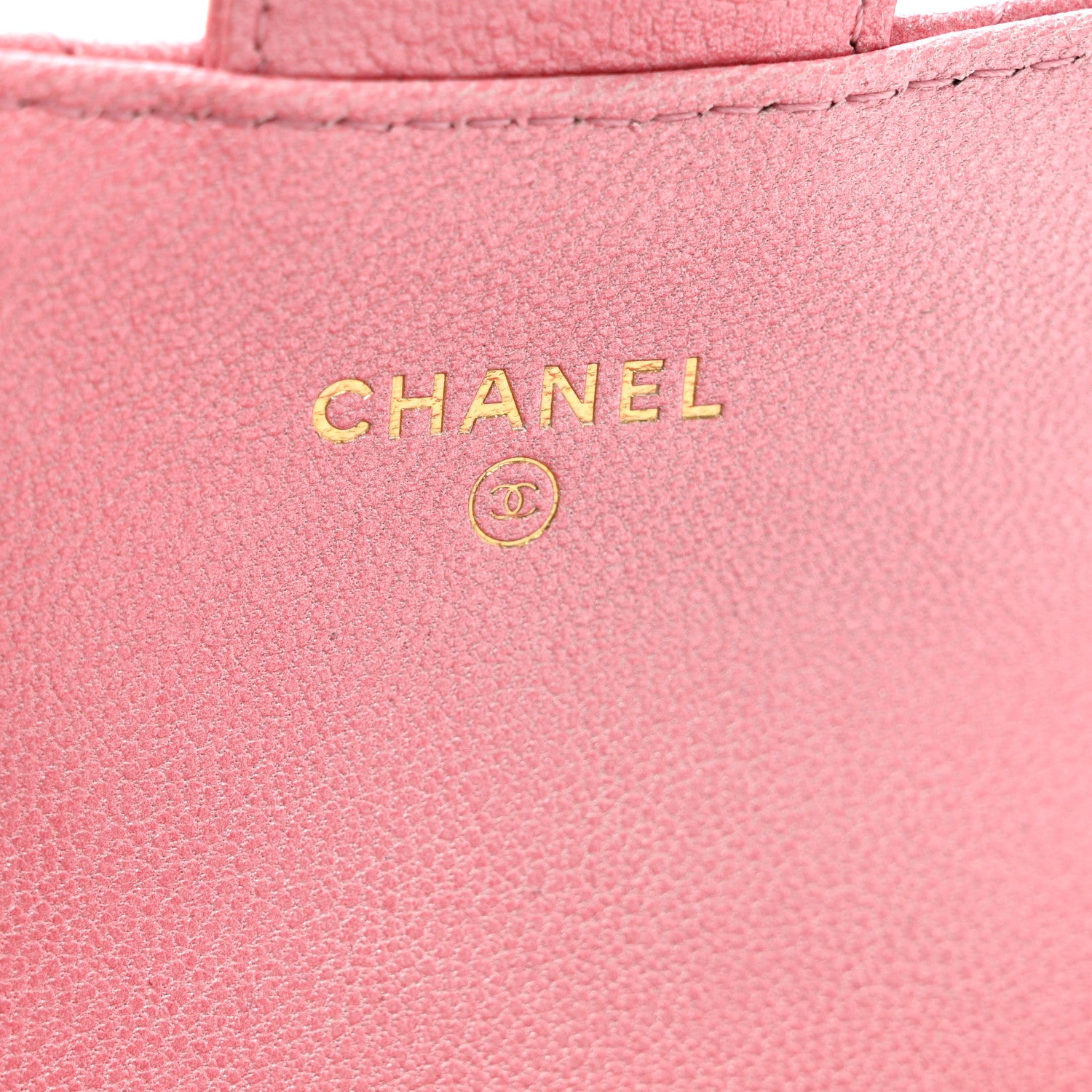 Chanel Cloudy Pearly Goatskin Quilted Flap Card Holder Wallet Light Pink 7 of 8