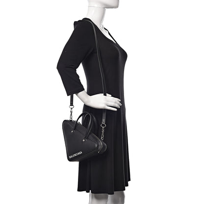 Balenciaga Calfskin XS Triangle Duffle Black 2 of 14