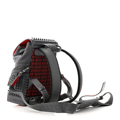 Christian Louboutin Calfskin Spiked Small Explorafunk Backpack Charbon 3 of 9
