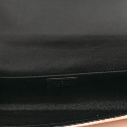 Gucci Metallic Crackled Calfskin Broadway Clutch Salmone 5 of 7