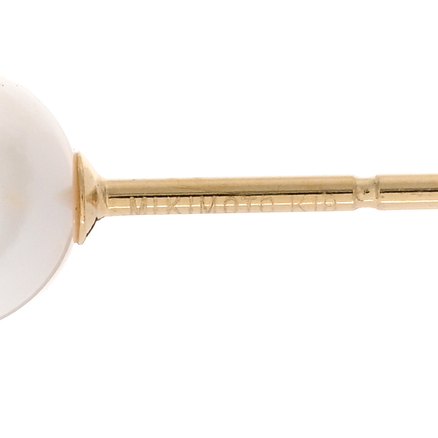 18K Yellow Gold Akoya Pearl 6.5mm Stud Earrings
