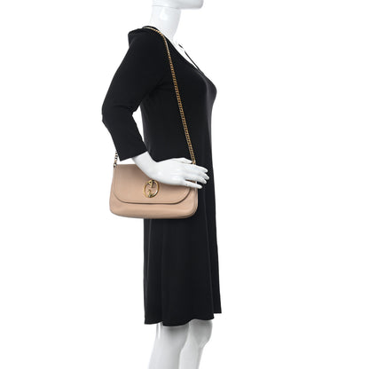 Gucci Calfskin Medium 1973 Chain Shoulder Bag Camelia 3 of 12