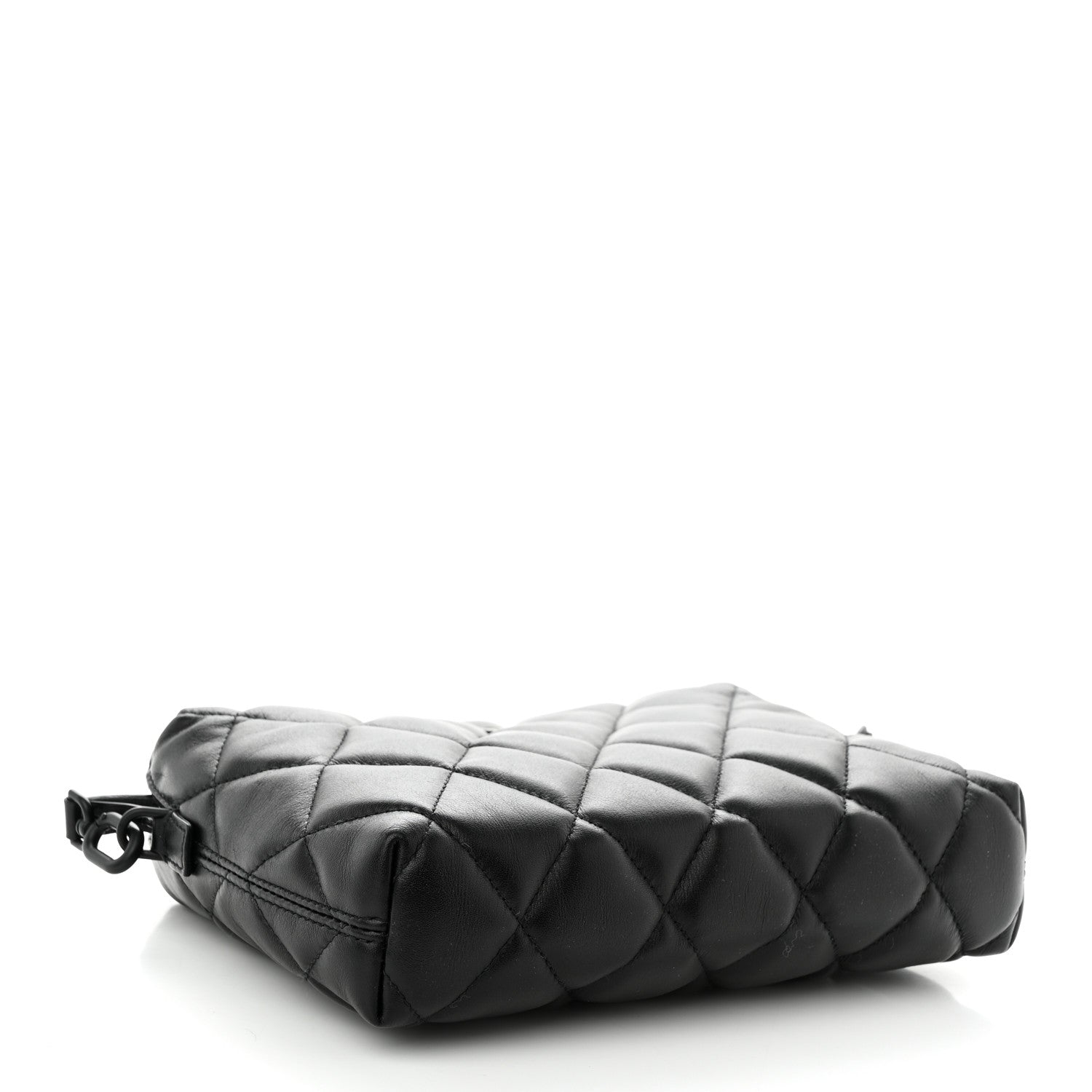 Balenciaga Nappa Calfskin Quilted Touch B Camera Shoulder Bag Black 4 of 10