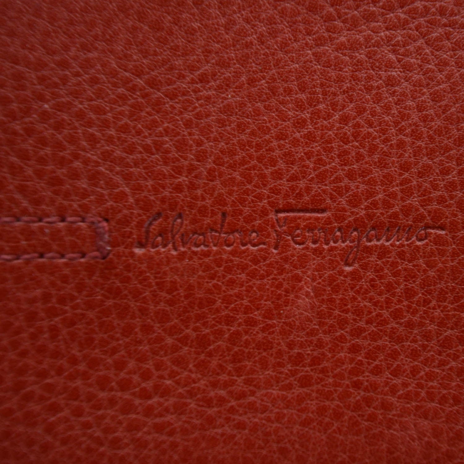 FASHIONPHILE SALVATOREFERRAGAMOLeatherBillfoldWalletRed 6 of 11