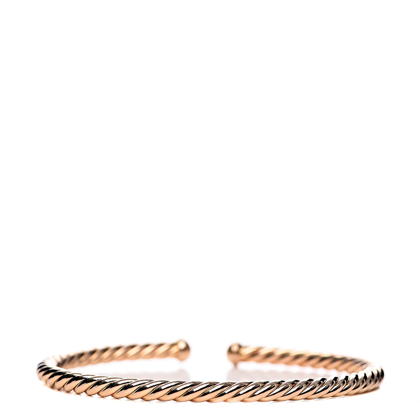 18K Rose Gold 4mm Cablespira Bracelet