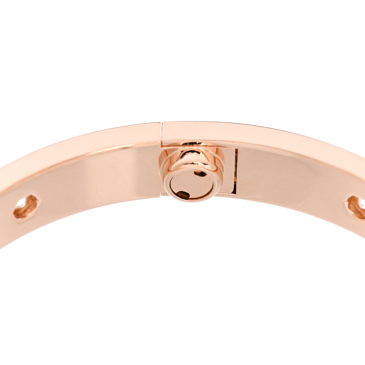18K Pink Gold 10 Diamond LOVE Bracelet 16