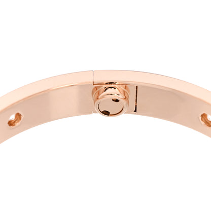 Cartier 18K Pink Gold 10 Diamond LOVE Bracelet 16 5 of 6
