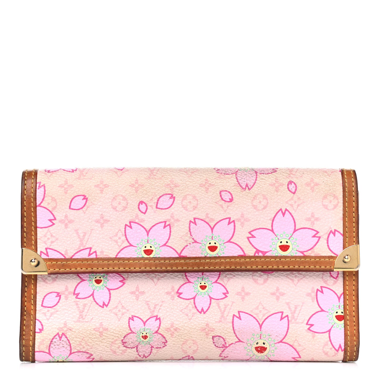 Monogram Cherry Blossom Porte Tresor International Wallet Pink