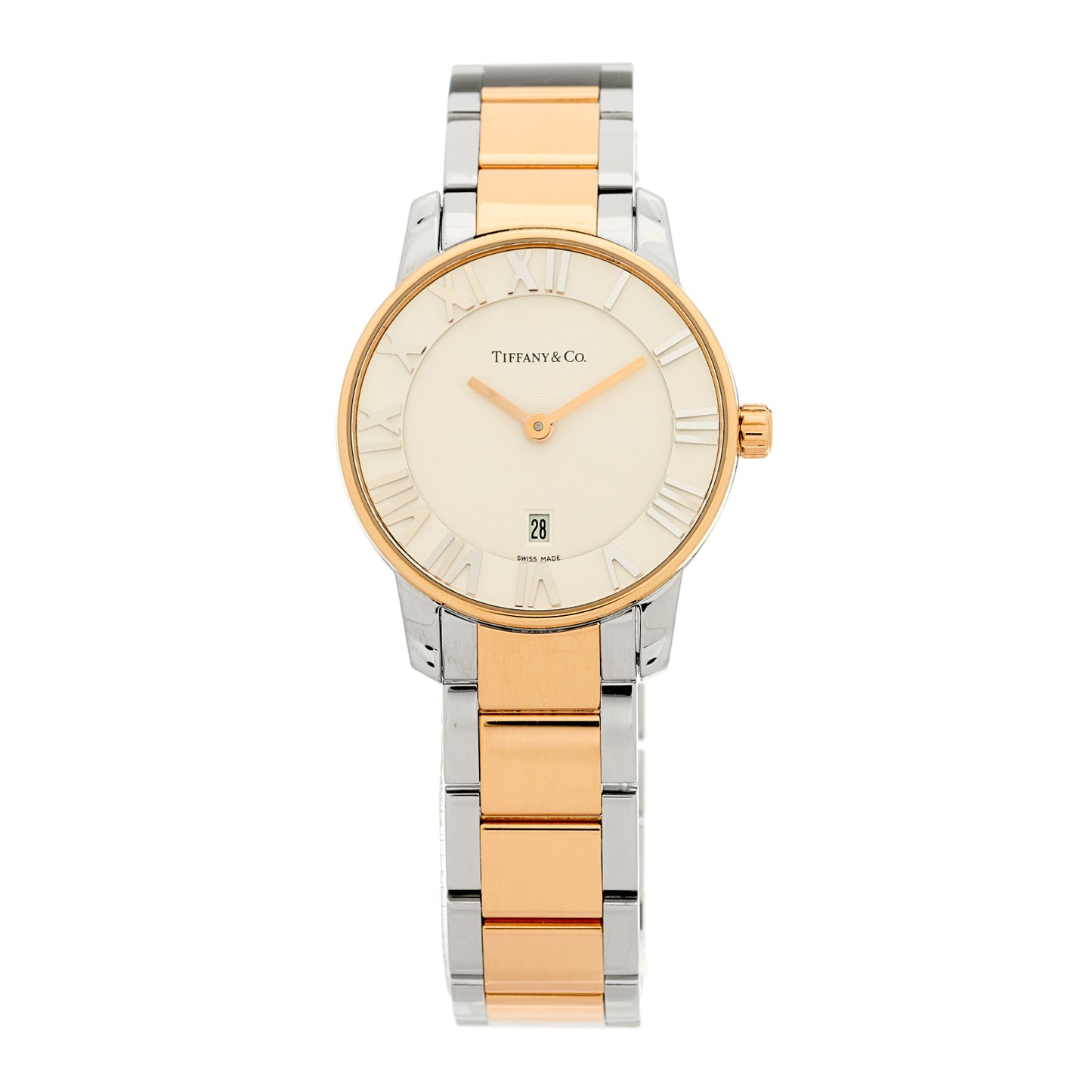 Stainless Steel 18K Rose Gold 29mm Atlas 2-Hand Quartz Watch