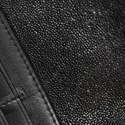 Chanel Caviar Quilted Large Boy Gusset Flap Wallet Black 9 of 12