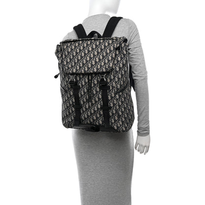 Christian Dior Oblique Explorer Backpack Blue Black 3 of 18