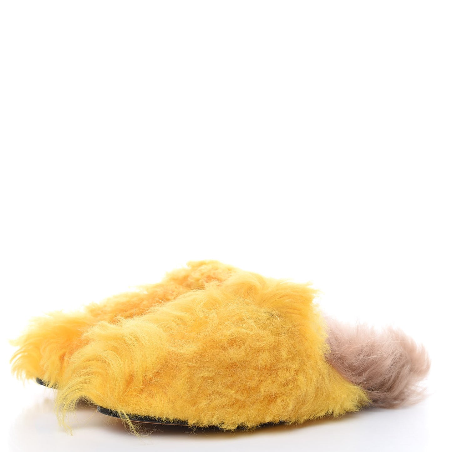 Merino Wool Womens Princetown Slippers 38 Light Crop Natural