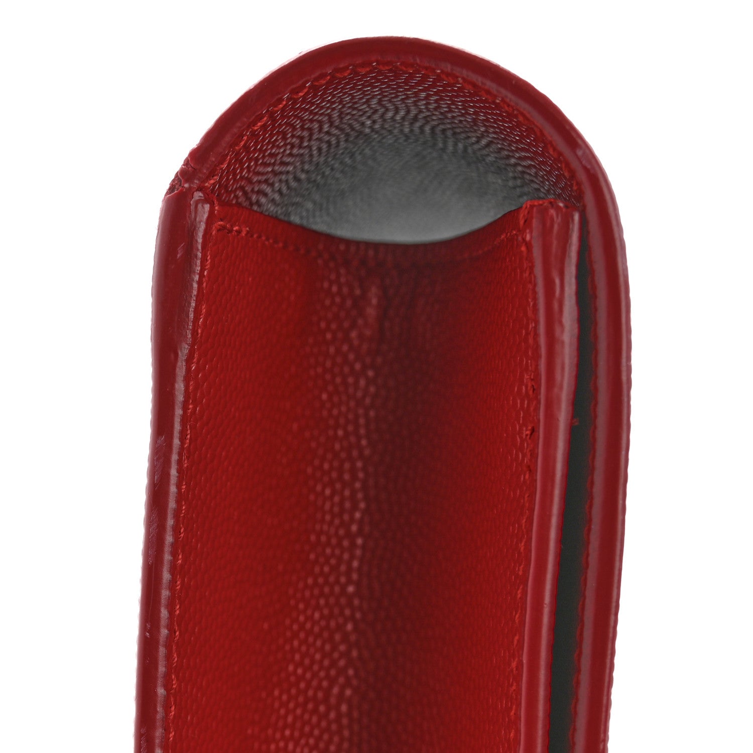 Saint Laurent Grain De Poudre Classic Monogram Kate Clutch New Red 13 of 13