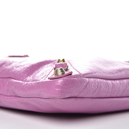 Balenciaga Agneau Giant 12 Gold Hardware Flat Crossbody Rose Berlingot 10 of 11