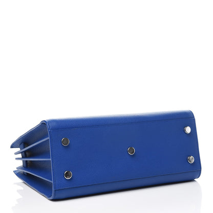 Saint Laurent Grained Calfskin Baby Sac De Jour Royal Blue 4 of 9