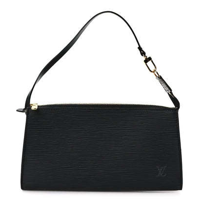 Louis Vuitton Epi Pochette Accessories 24 Black 1 of 11