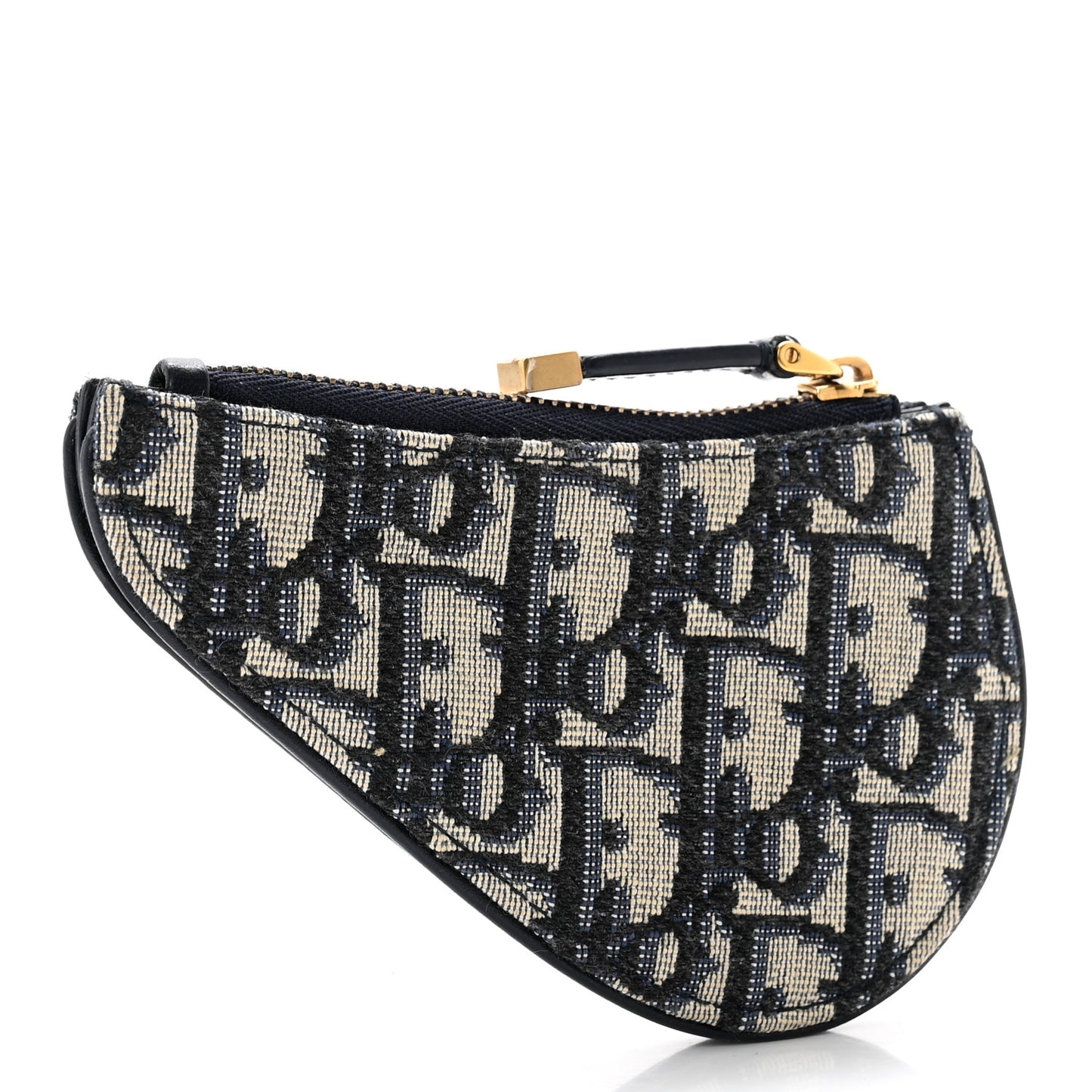 Oblique Saddle Coin Purse Blue