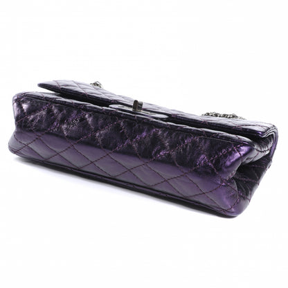 Chanel Aged Calfskin 2.55 Reissue 225 Flap Metallic Purple 4 of 7