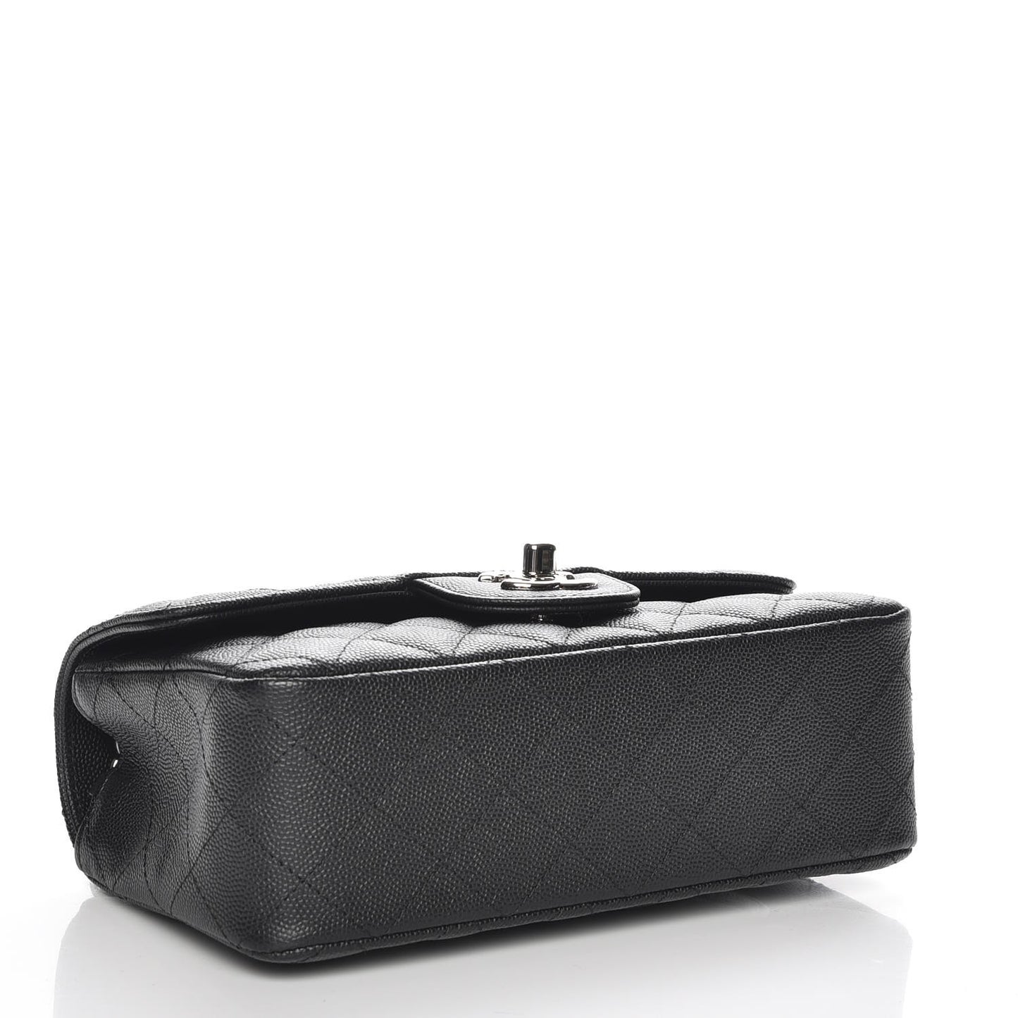 Caviar Quilted Mini Rectangular Flap Black