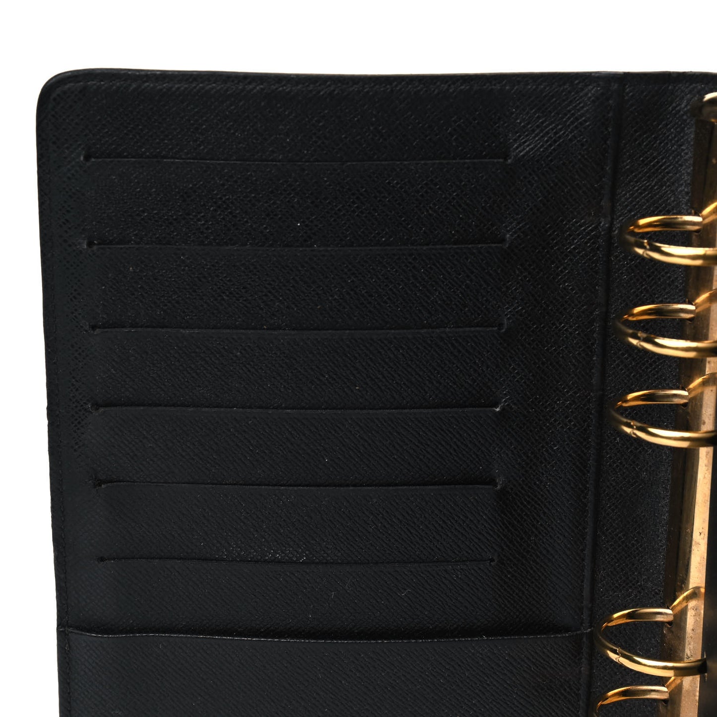 Epi Medium Ring Agenda Cover Black