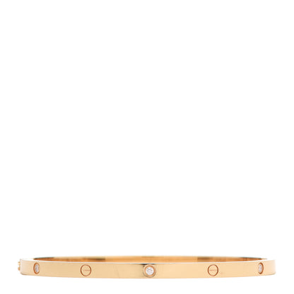 Cartier 18K Yellow Gold 6 Diamond Small LOVE Bracelet 18 3 of 8