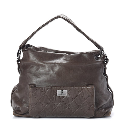 Chanel Lambskin Quilted 8 Knots Hobo Brown 1 of 9