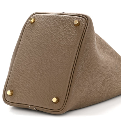 Hermes Taurillon Clemence Picotin Lock 18 PM Etoupe 10 of 14