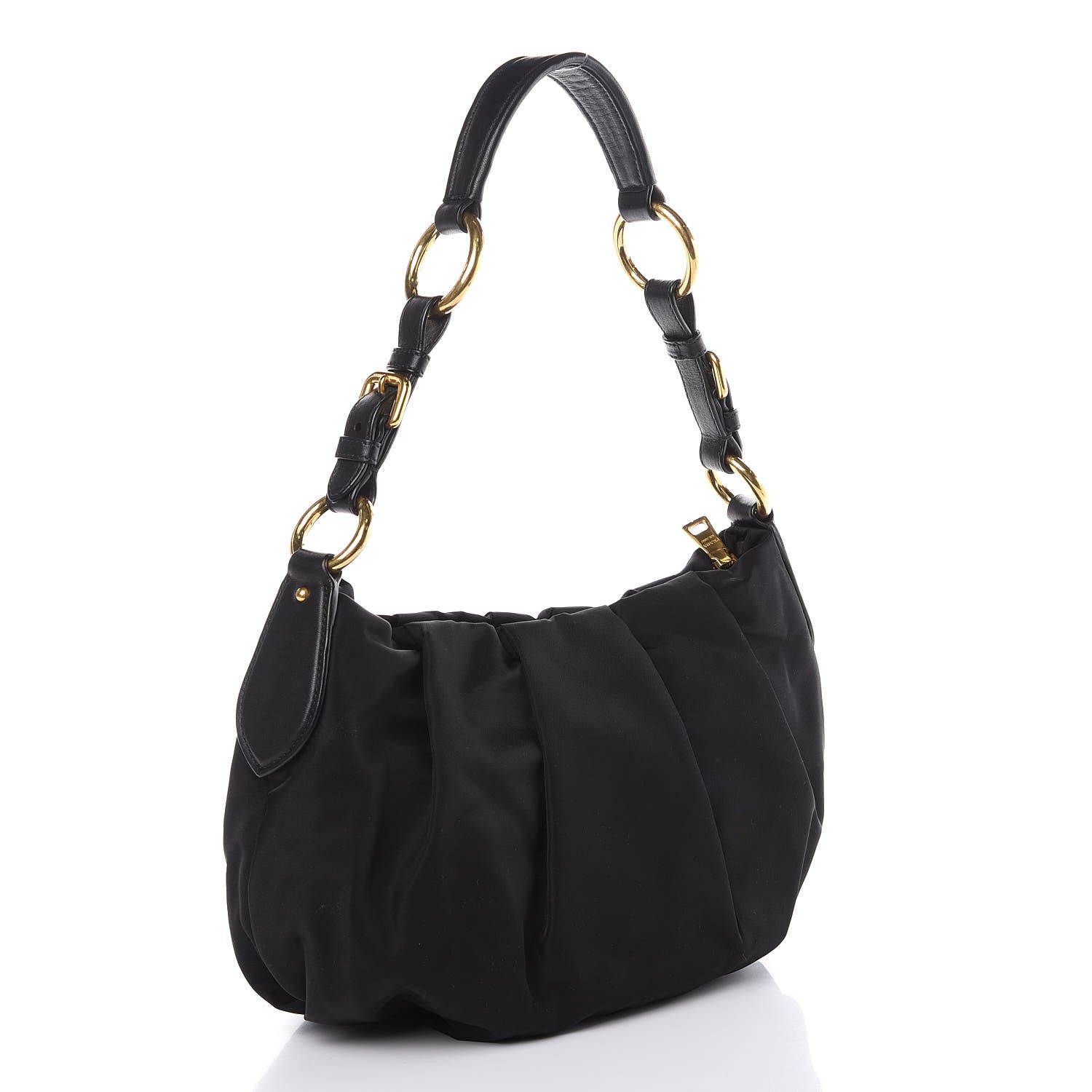Prada Tessuto Nylon Shoulder Bag Black 3 of 8