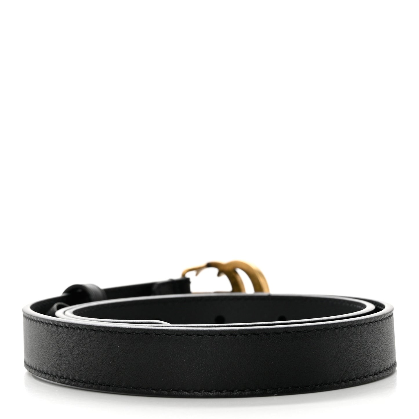Calfskin Double G 20mm Belt 75 30 Black