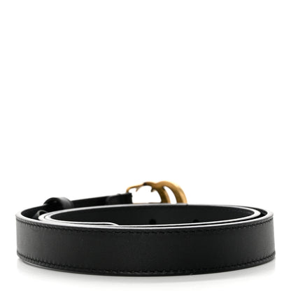 Gucci Calfskin Double G 20mm Belt 75 30 Black 2 of 5