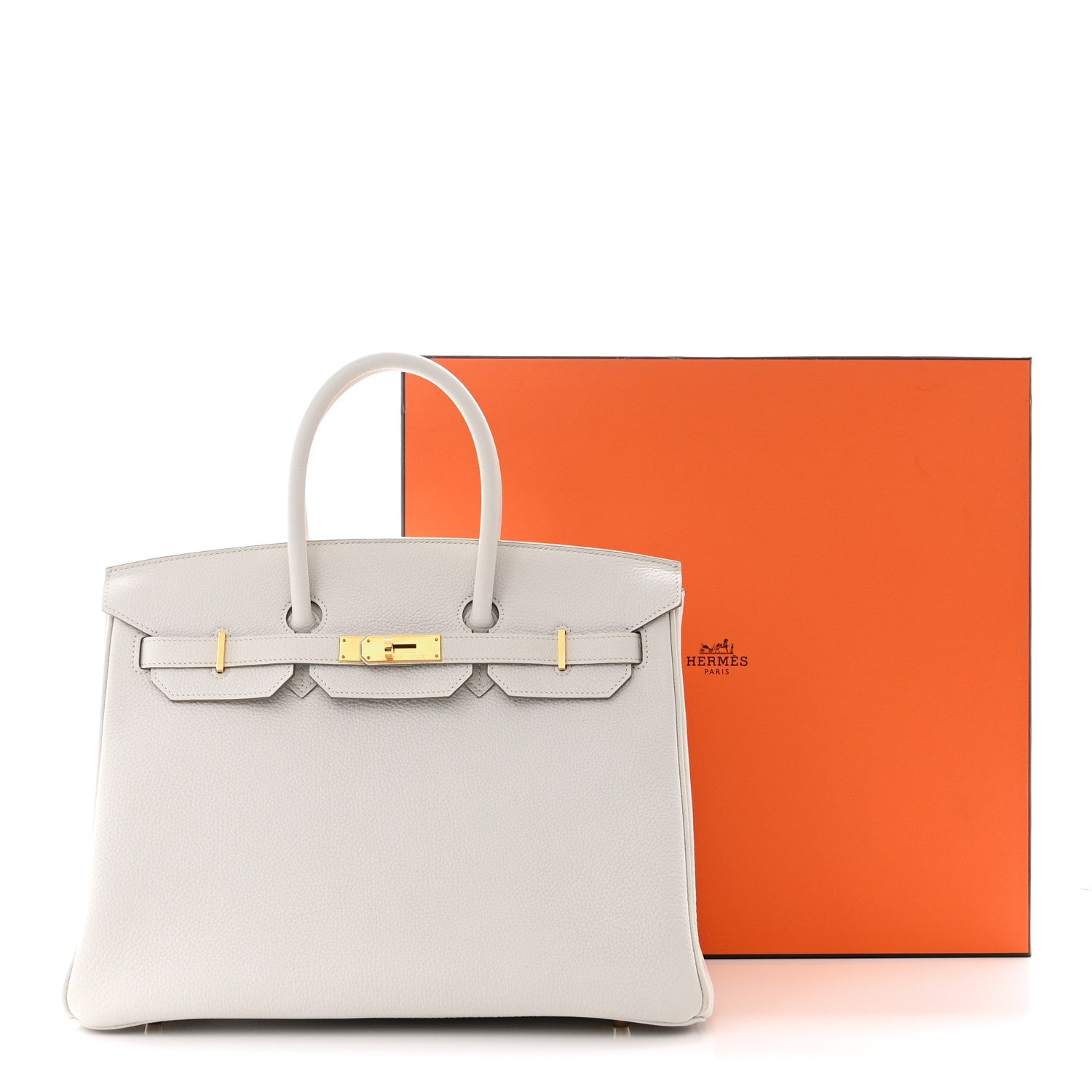 Hermes Togo Birkin 35 Gris Pale 11 of 11