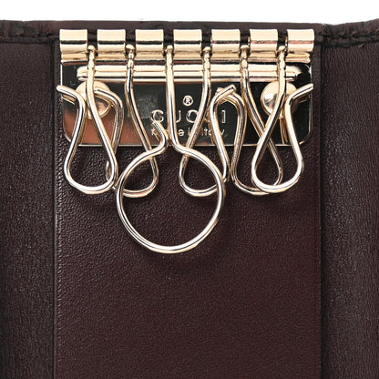 Gucci Guccissima 6 Key Holder Case Dark Brown 6 of 6