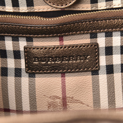Burberry Haymarket Check Small Canterbury Tote Bronze 6 of 12