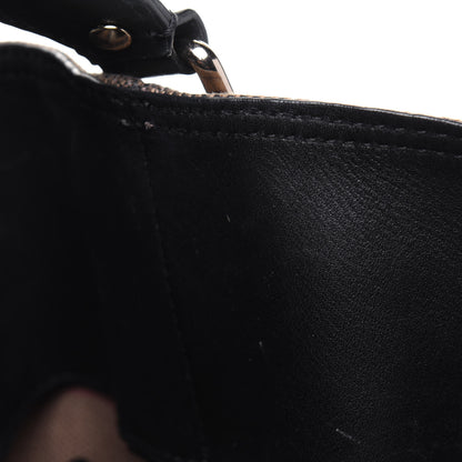 Burberry Canvas Mega Check Medium Ashby Hobo Black 11 of 22