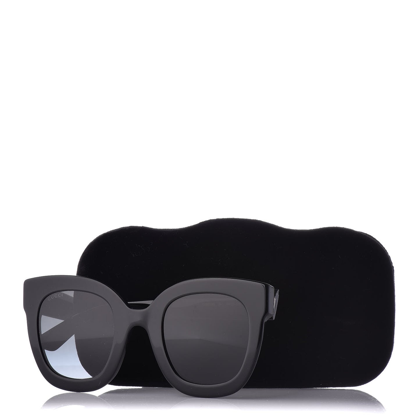 Round Frame Star Sunglasses GG0208S Black