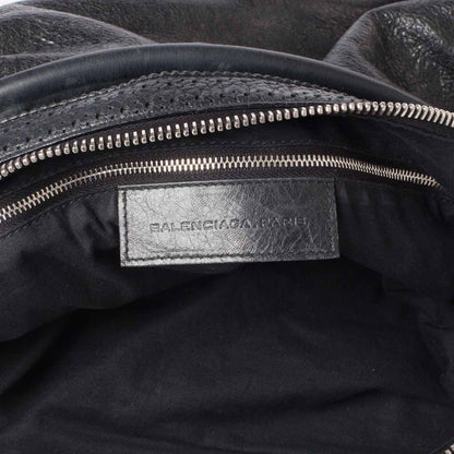 Balenciaga Agneau Giant Brogues Hardware Day Hobo Black 7 of 10