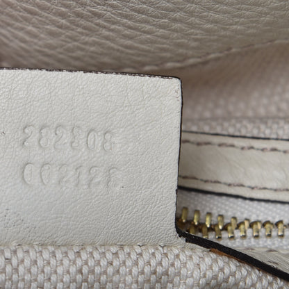 Gucci Pebbled Calfskin Large Soho Shoulder Bag Off White 7 of 10